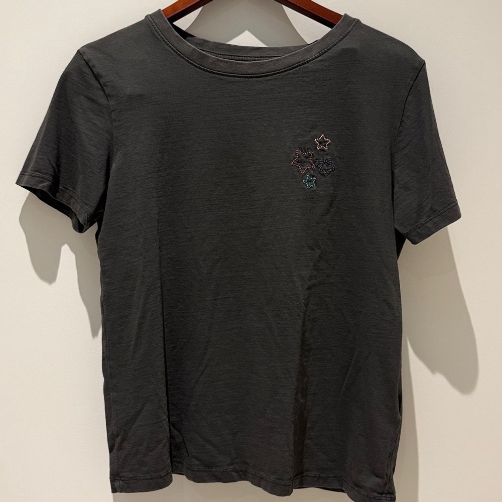 C&C California black Gray Sunwashed Tee Shirt top M star design